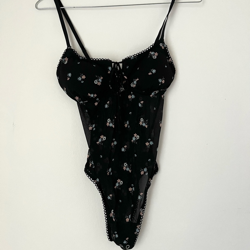 Floral Mesh Bodysuit